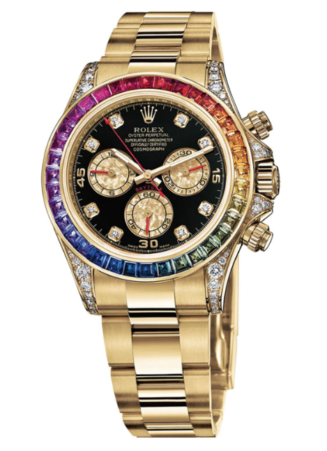 Швейцарские часы Rolex Daytona 40 мм Yellow Gold Rainbow 116528(16155) №4