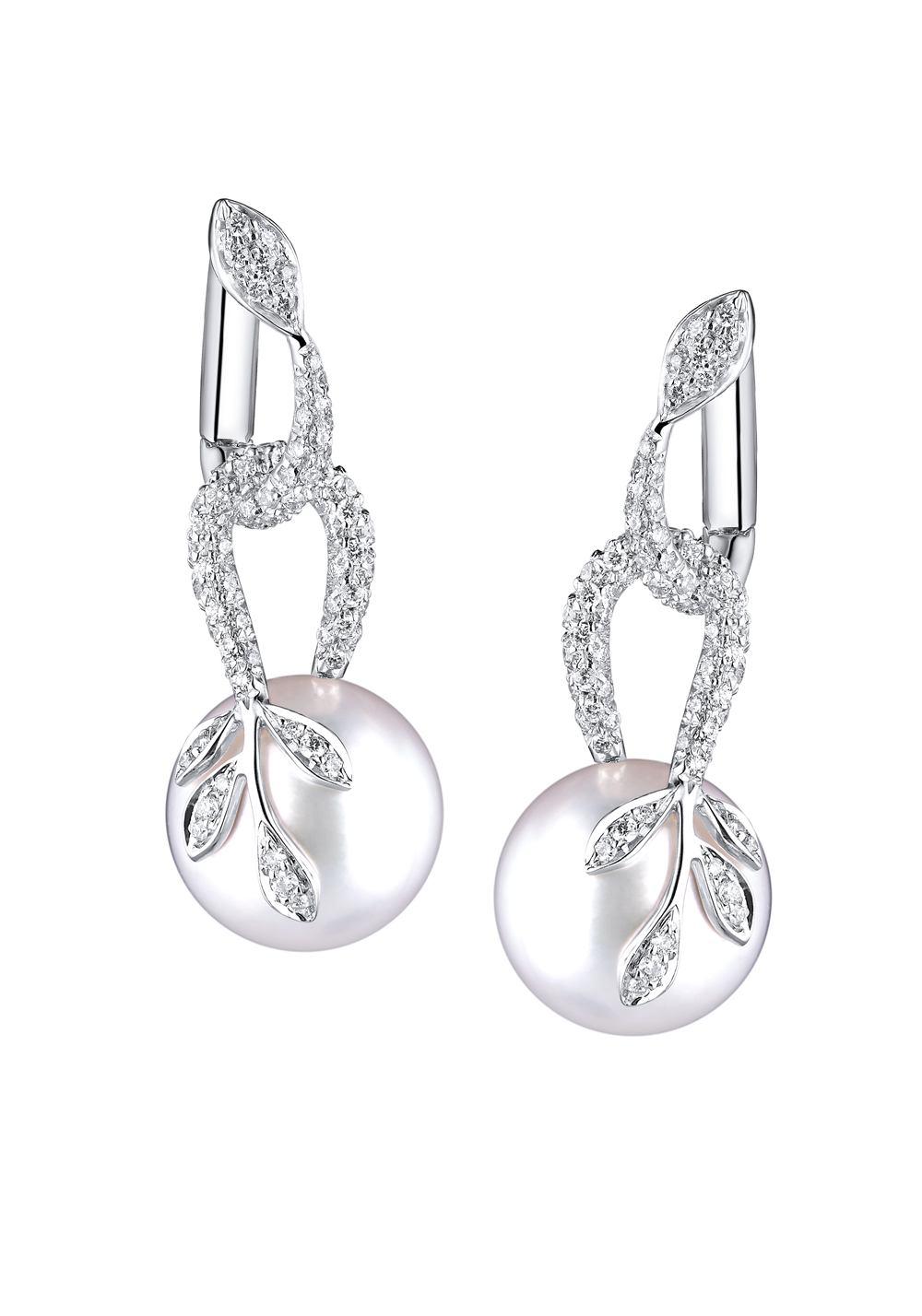 Серьги Mikimoto Olive Branch Akoya Pearl 12,0 mm(35948) №3