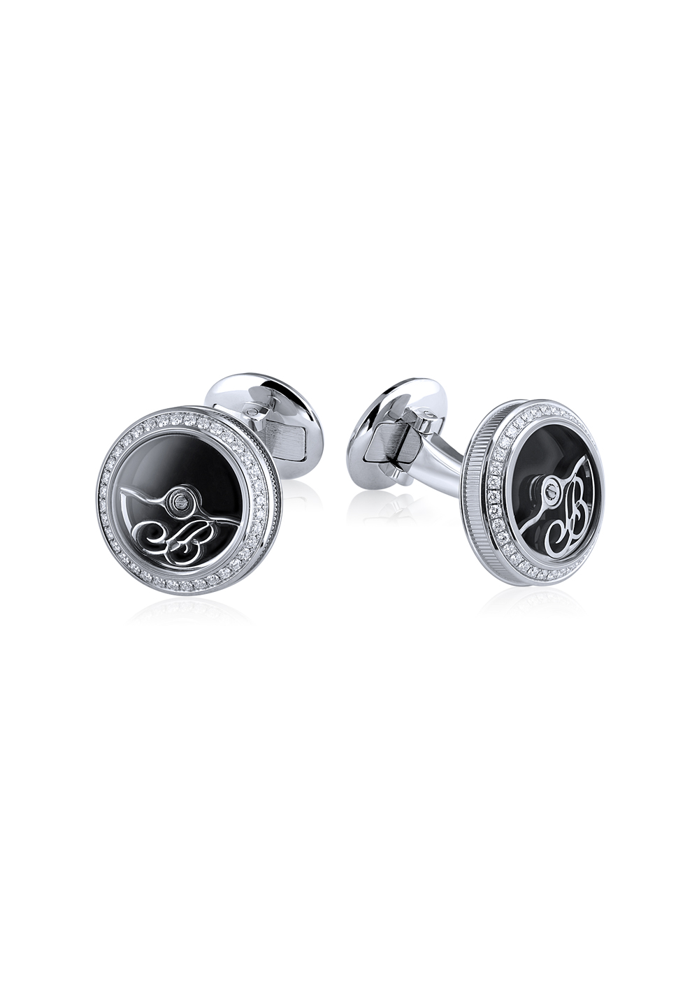 Запонки Breguet Rotor White Gold & Diamonds 9907.BB.OX.D(12437) №3