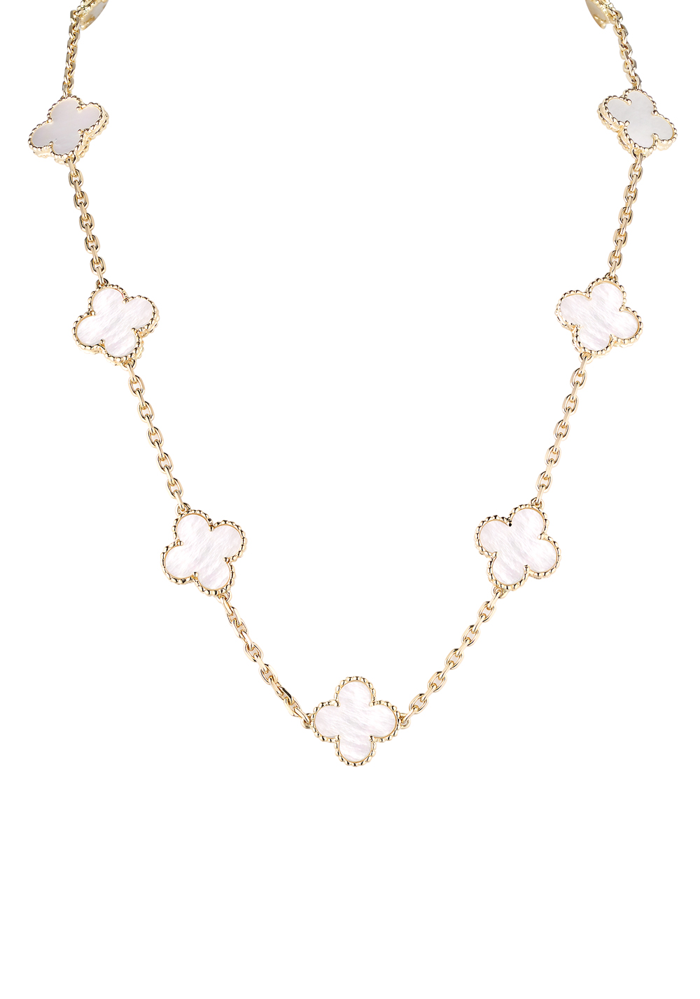 Колье No name в стиле  Van Cleef & Arpels Vintage Alhambra Mother-of-pearl 10 Motifs VCARA42800(44064) №2