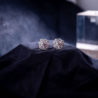 Пусеты Graff Platinum & White Gold White Round Diamond Cluster Earrings GE(12708) №3
