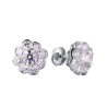 Пусеты Graff Platinum & White Gold White Round Diamond Cluster Earrings GE(12708) №1