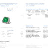 Кольцо No name с изумрудом 12,5 ct Vivid Bluish Green/VVS(12718) №7
