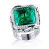 Кольцо No name с изумрудом 12,5 ct Vivid Bluish Green/VVS(12718) №1