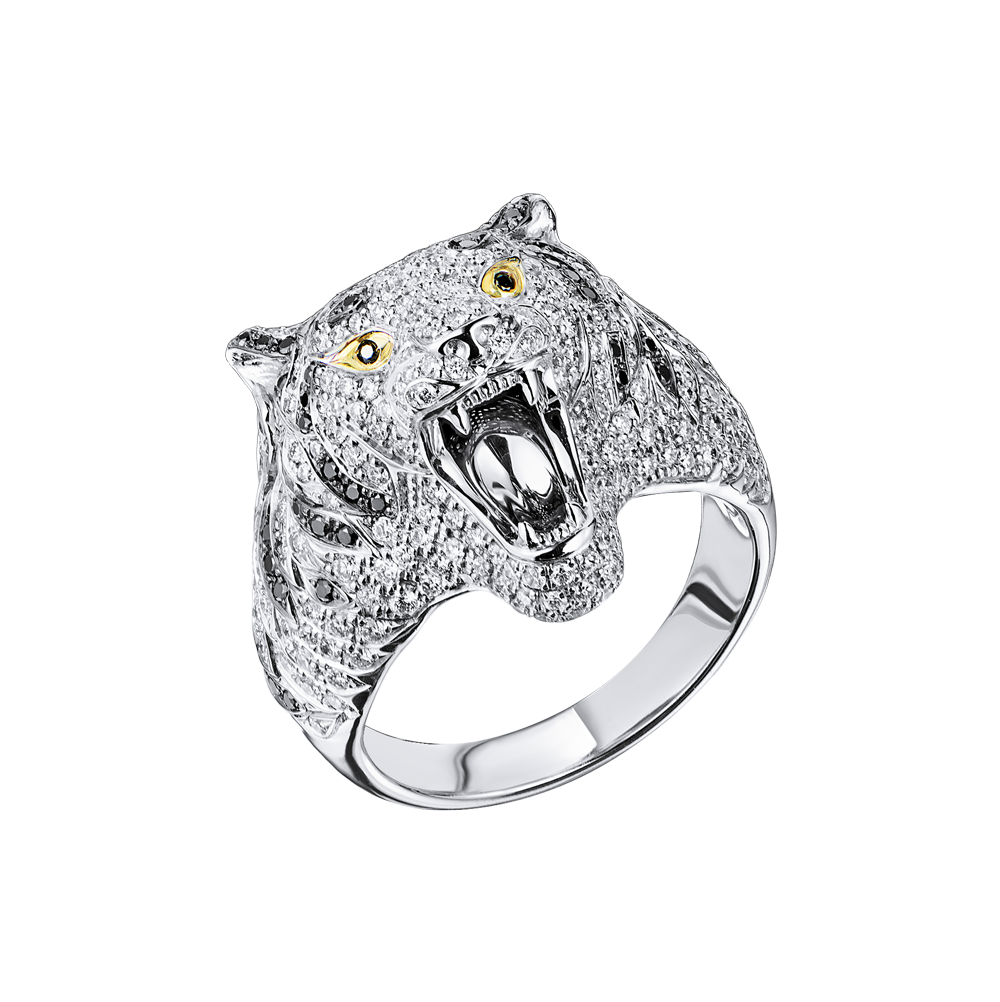 Кольцо Roberto Coin Animalier Siberian Tigers(45415) №4