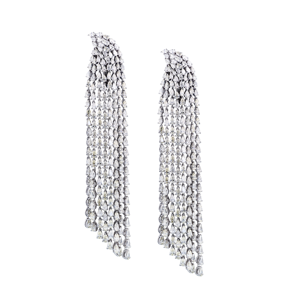 Серьги Ralfdiamonds 25.3 ct Pear Cut Diamonds Long Wings RDE(29779) №4