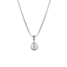 Подвеска No name 0,31 ct H/SI2 Round Cut Diamond & White Gold(46197) №1