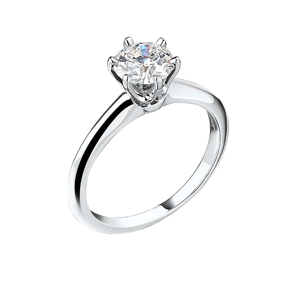 Кольцо Tiffany & Co Round Brilliant 0,70 ct I/VVS1 Platinum(44551) №2