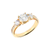 Кольцо GIA 1,02 ct E/VVS1 Round Brilliant & Yellow Gold(51422) №1