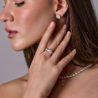 Пусеты DeRosa 1.00 ct G/VS1 - 1.00 ct G/VS1 Round Cut Diamonds E5492454(16238) №4