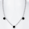 Колье Bvlgari Bulgari Reversible White Gold & Diamond & Onyx 3 Circle 329437(54541) №6