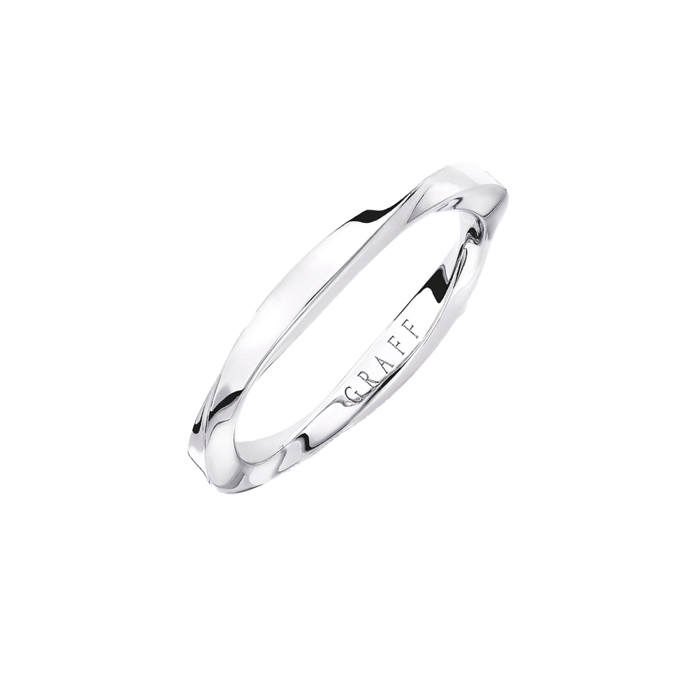Кольцо Graff Spiral Band White Gold 2.2mm (SIZE 51) RGR600(53295) №2