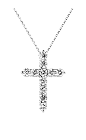 Крест No name 0,90 ct Round Cut Diamonds White Gold(54471) №2