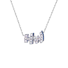 Подвеска No name в стиле Harry Winston "Graffiti" Diamonds & Sapphire in Platinum(53536) №1