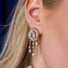 Серьги No name Amethyst & Diamonds & Yellow Gold(34956) №3