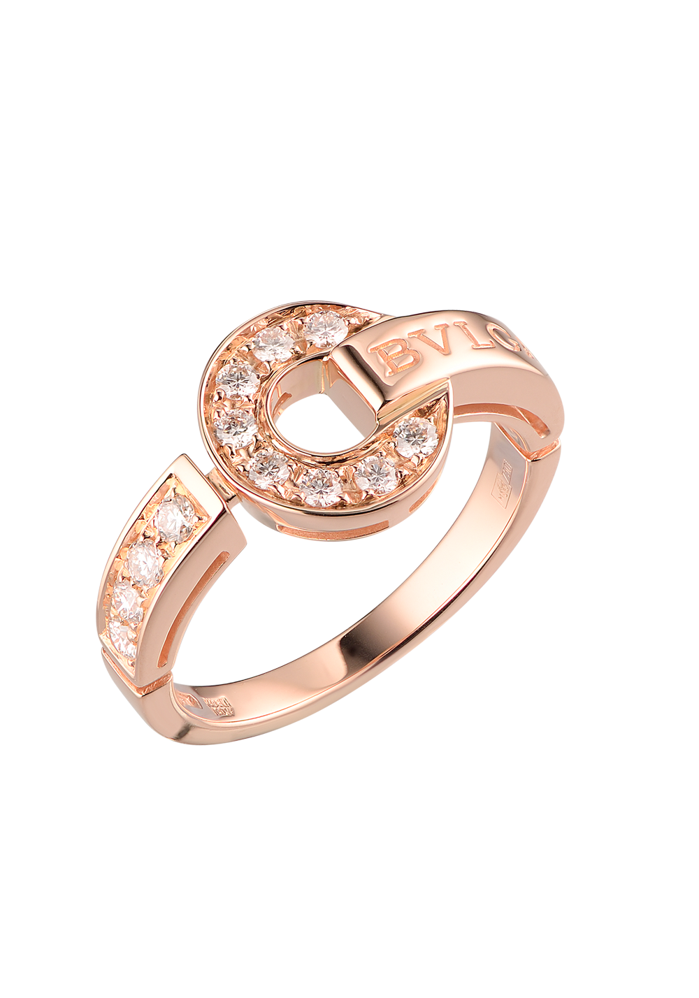 Кольцо Bvlgari - Rose Gold Diamonds 346214(13033) №4