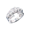 Кольцо No name МГУ 1,50 сt G/SI1 Radiant Cut Diamond & White Gold(55301) №1