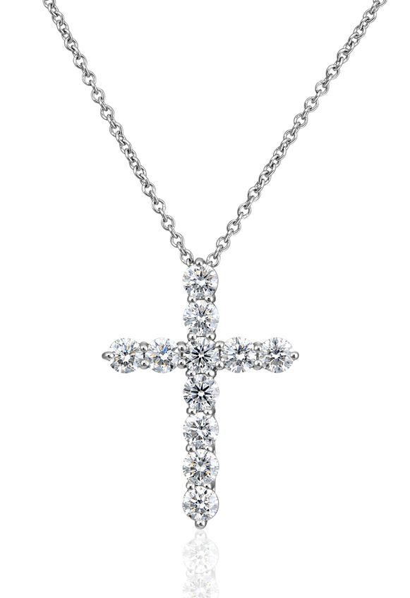 Крест Tiffany & Co LARGE 1,71 ct Platinum Cross(55049) №2