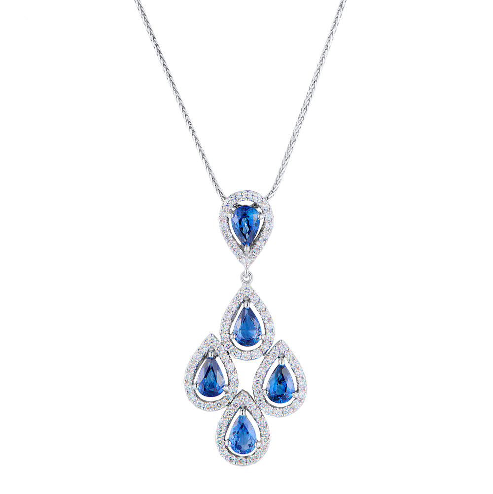 Подвеска Prima Exclusive Handmade Pendant with Sapphires & Diamonds(51672) №5