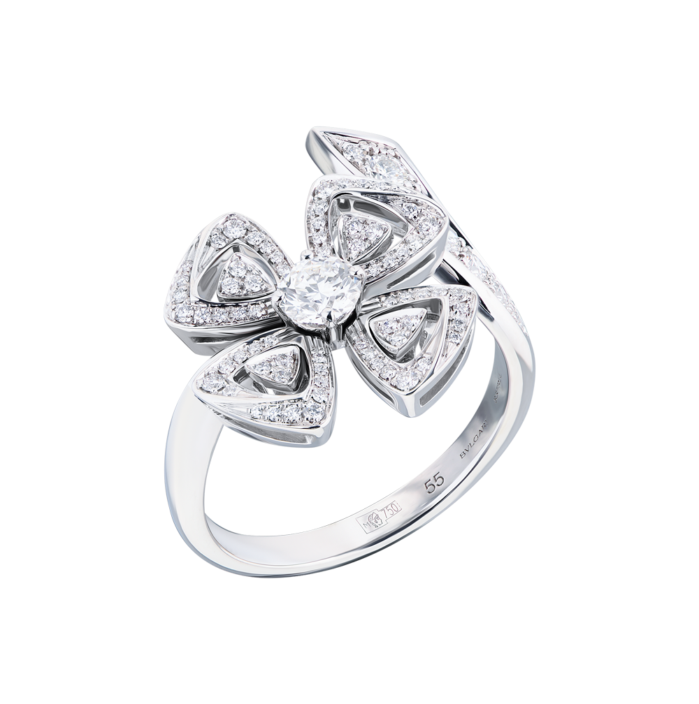 Кольцо Bvlgari Fiorever White Gold & Diamonds 356930(44206) №4