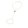 Браслет DELFINA DELETTREZ Handroid Yellow Gold & Topaz & Pearl(55106) №1