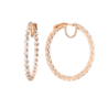 Серьги Ralfdiamonds 14,58 ct Round Cut Diamonds & Rose Gold Hoop RDE(28942) №1