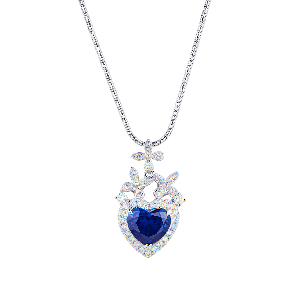 Подвеска No name 2,25 ct Vivid Blue Madagascar(53045) №5