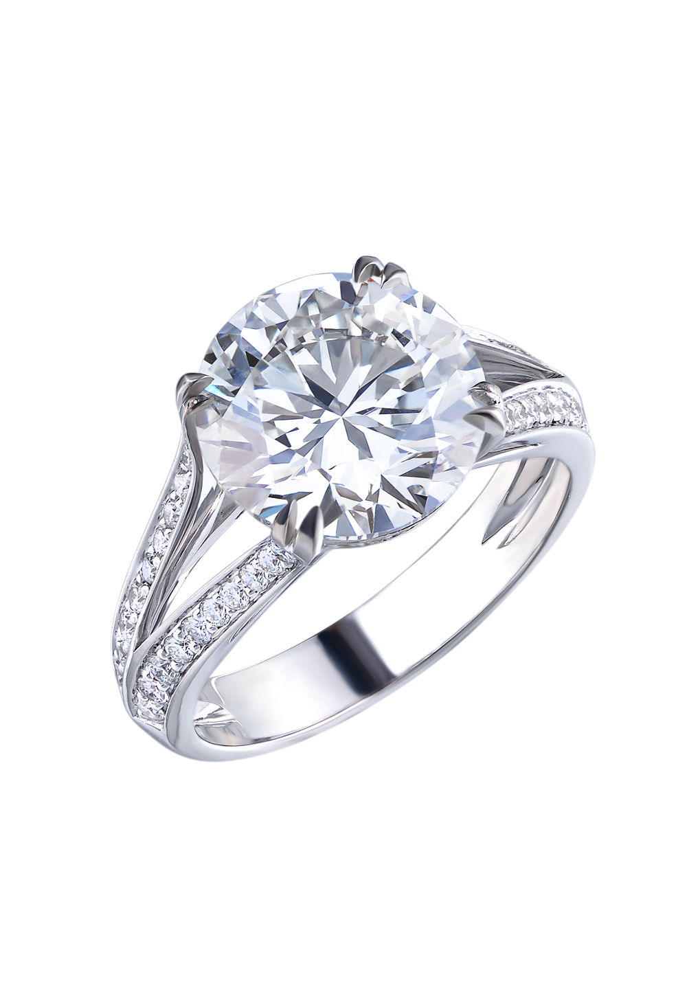 Кольцо Ralfdiamonds 5,01 ct L/SI1 Round Diamond White Gold RDR(13010) №7
