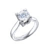 Кольцо Harry Winston HW Logo 1,17 ct F/VVS1 Round Brilliant & Diamond Micropavé Engagement RGDPRD010HWM(42159) №1