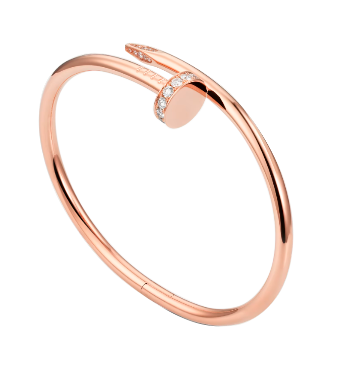 Браслет Cartier Juste un Clou Classic Rose Gold & Diamonds (SIZE 17) CRB6048517(31869) №5