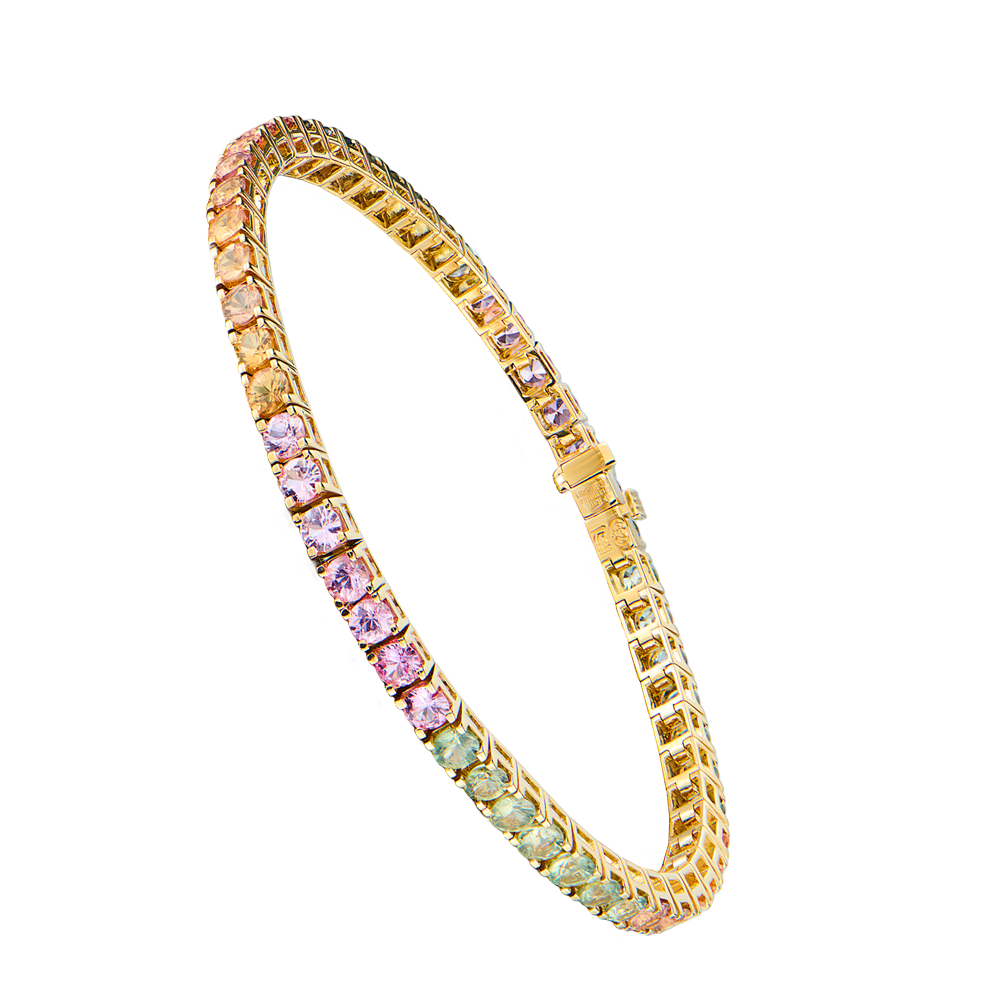 Браслет Ralfdiamonds 6,87 ct Multicolor Sapphire Yellow Gold RDB(53061) №2
