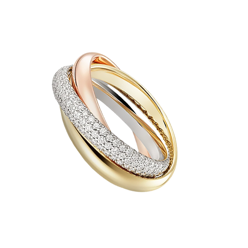 Кольцо Cartier Trinity de (Size 51) CRB4236051(54069) №3
