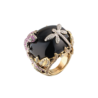 Кольцо Ralfdiamonds Black Onyx & Diamonds & Sapphire & Yellow Gold(26236) №2