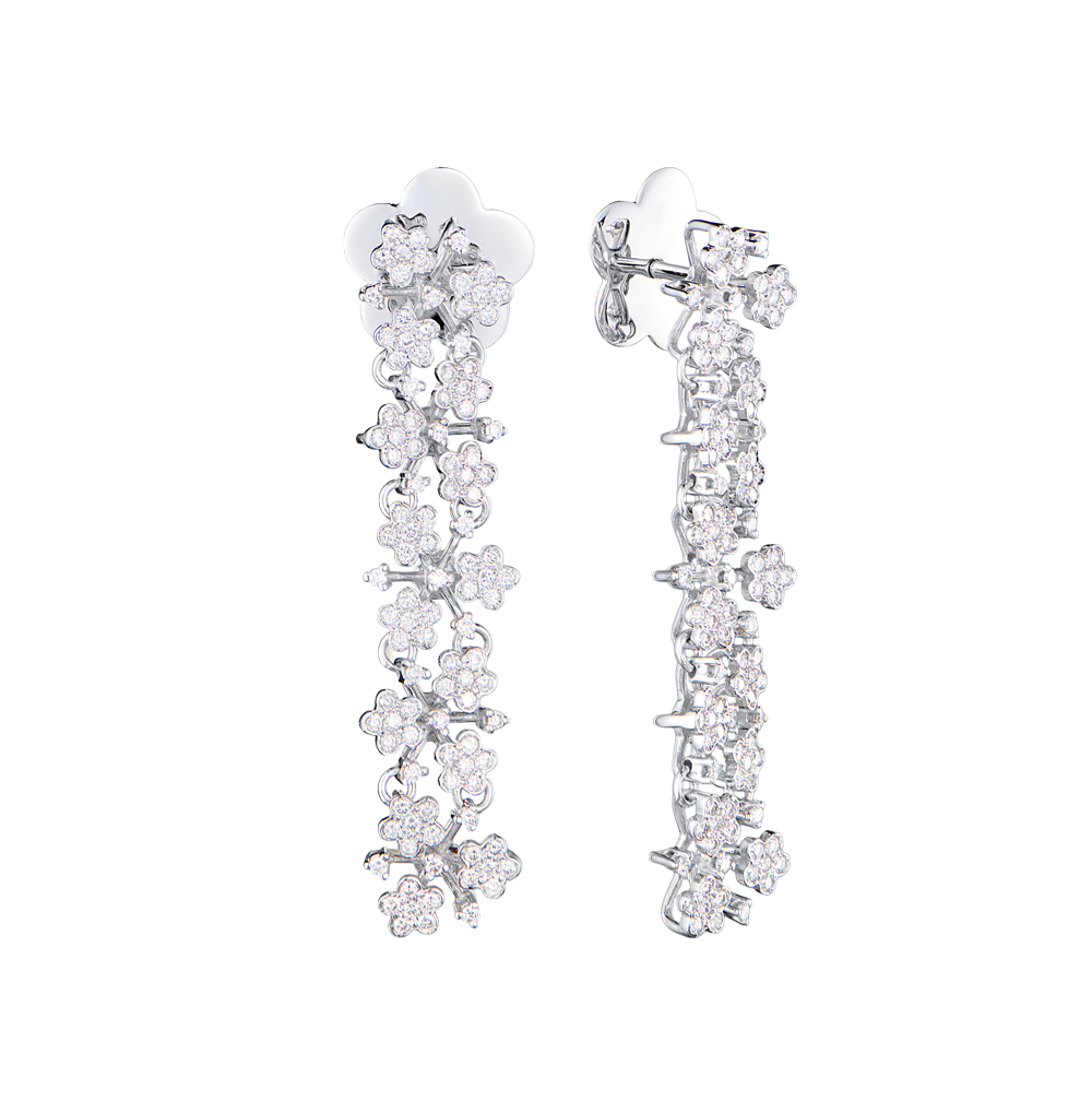 Серьги Pasquale Bruni Рrаtо Fiorito White Gold & Diamond(54520) №4