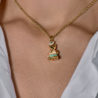 Подвеска Aaron Basha Teddy Bear Charm with the Letter J Diamonds & Yellow Gold(50098) №4