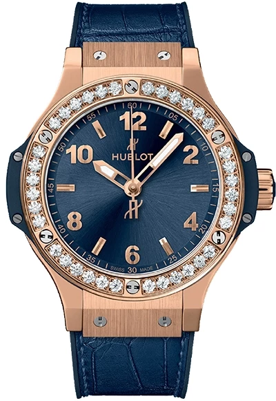 Швейцарские часы Hublot Big Bang Gold Blue Diamonds 361.PX.7180.LR.1204(53622) №2