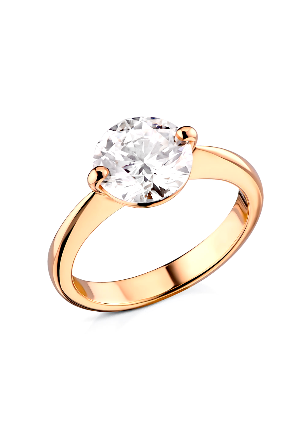 Кольцо No name с бриллиантом 2,12 ct F/VS1 МГУ(12510) №5