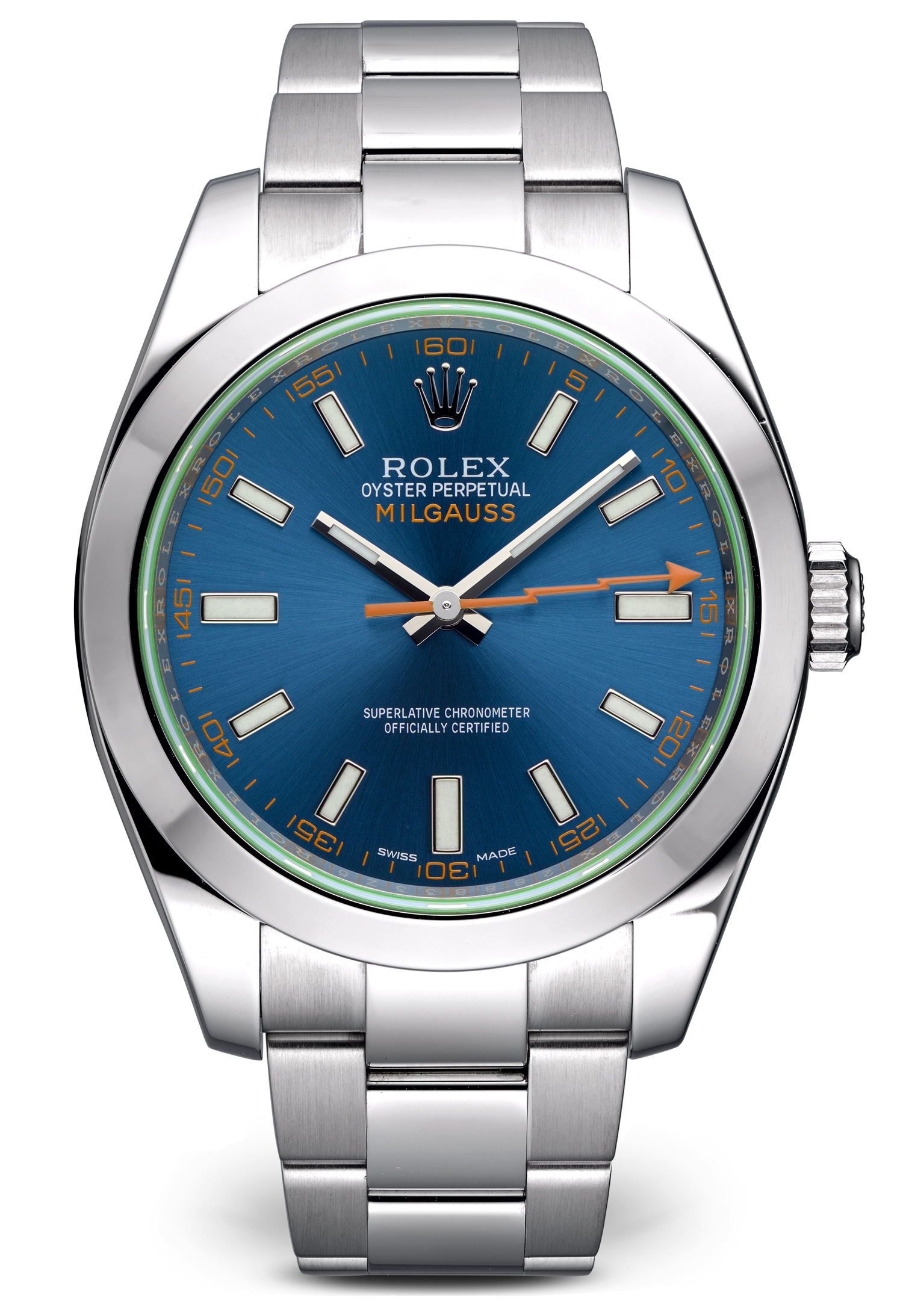 Швейцарские часы Rolex Milgauss Blue Dial 40 мм 116400gv-0002(14955) №2