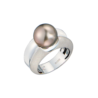 Кольцо Damiani Black Pearl 10 mm & White Gold(46427) №1