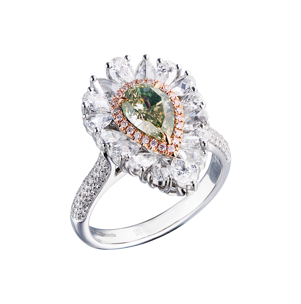 Кольцо Ralfdiamonds Трансформер 1,11 ct Fancy Brownish Greenish Yellow/SI2 & White Multishape Cut Diamonds RDP(28284) №6