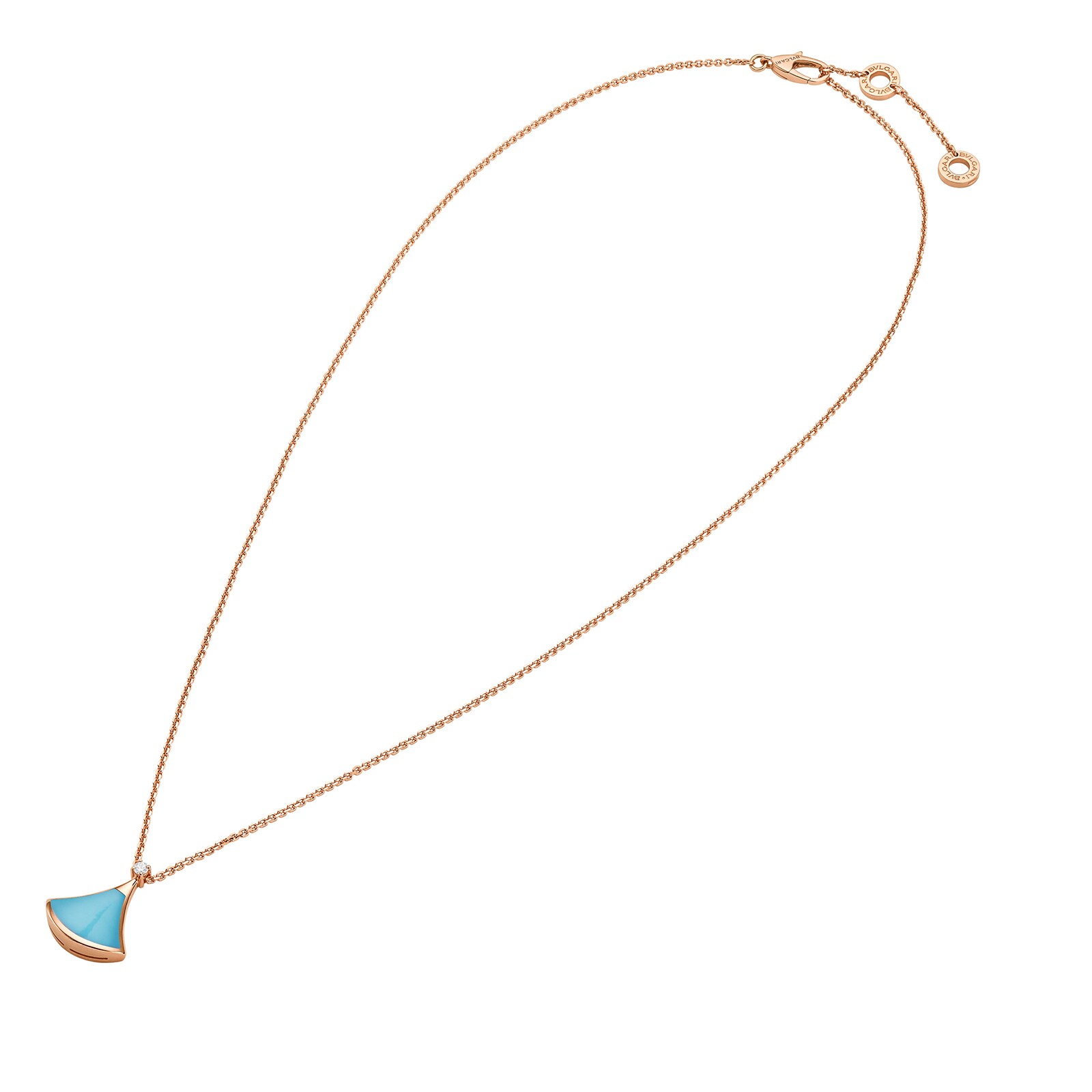 Подвеска Bvlgari Diva's Dream Rose Gold & Turquoise & Diamond 360172(53427) №2