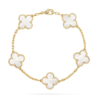 Браслет Van Cleef & Arpels Vintage Alhambra 5 Motifs Yellow Gold Mother-of-Pearl VCARA41800(52892) №1