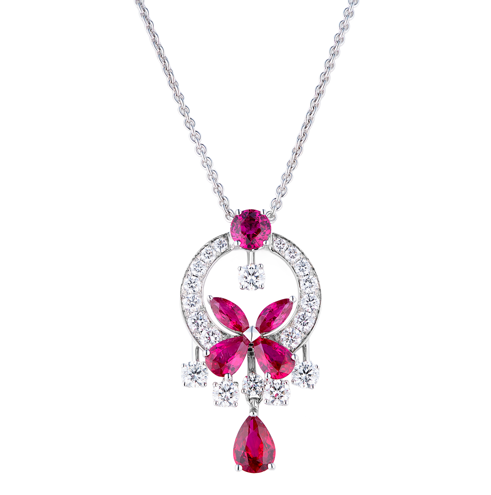 Подвеска Graff Classic Butterfly Ruby & Diamond GP(36247) №4