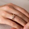 Кольцо Tiffany & Co Knot Double Row in Yellow Gold with Diamonds 69346626(17076) №4