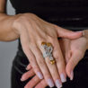Кольцо Ralfdiamonds 1,60 ct Natural Diamonds & 8,40 ct Natural Strong Orange Citrine(51649) №2