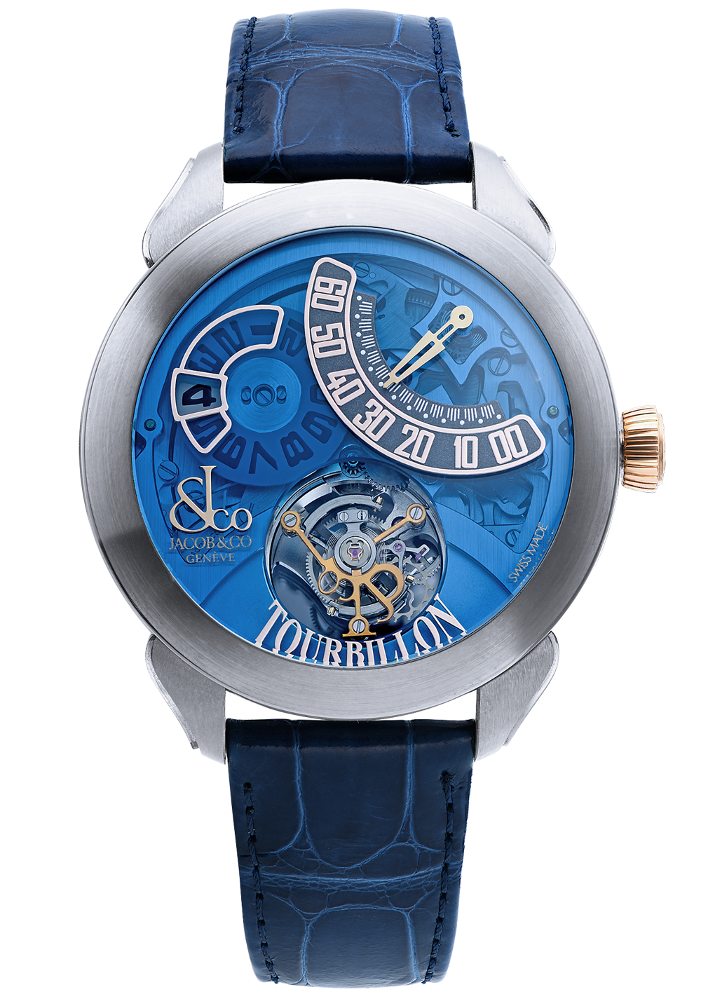 Швейцарские часы Jacob&Co Palatial Flying Tourbillon Jumping Hours Titanium 150.510.2(13275) №4
