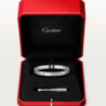 Браслет Cartier Vintage Love 10 Diamonds White Gold Classic Model (SIZE 18)(42404) №3