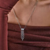 Колье No name 1,53 ct Pear & Round Cut Diamonds & White Gold(33030) №4