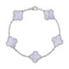 Браслет Van Cleef & Arpels Vintage Alhambra 5 motifs white gold Chalcedony VCARD34700(49896) №1