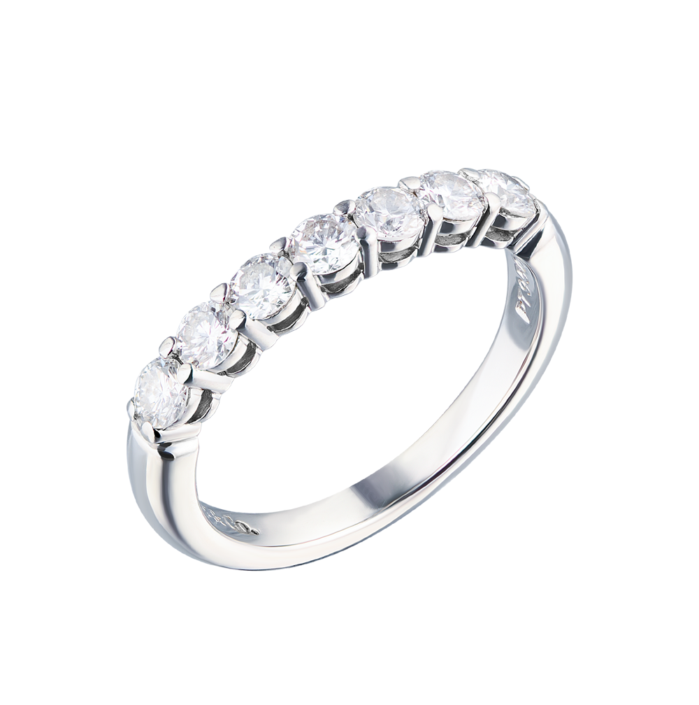 Кольцо Tiffany & Co Forever in Platinum with a Half-circle of Diamonds, 3 mm Wide 60004428(26133) №2